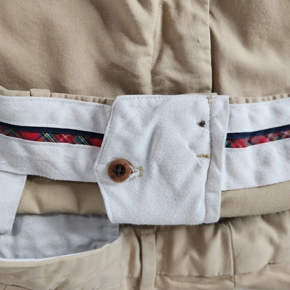 POLO Ralph Lauren Pants 40x32 Cotton Twill W Stretch Classic Fit Khaki Golf Mens